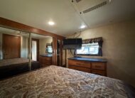 2012 Keystone Raptor RP395LEV Toy Hauler 5th wheel – 1 1/2 bathrooms!