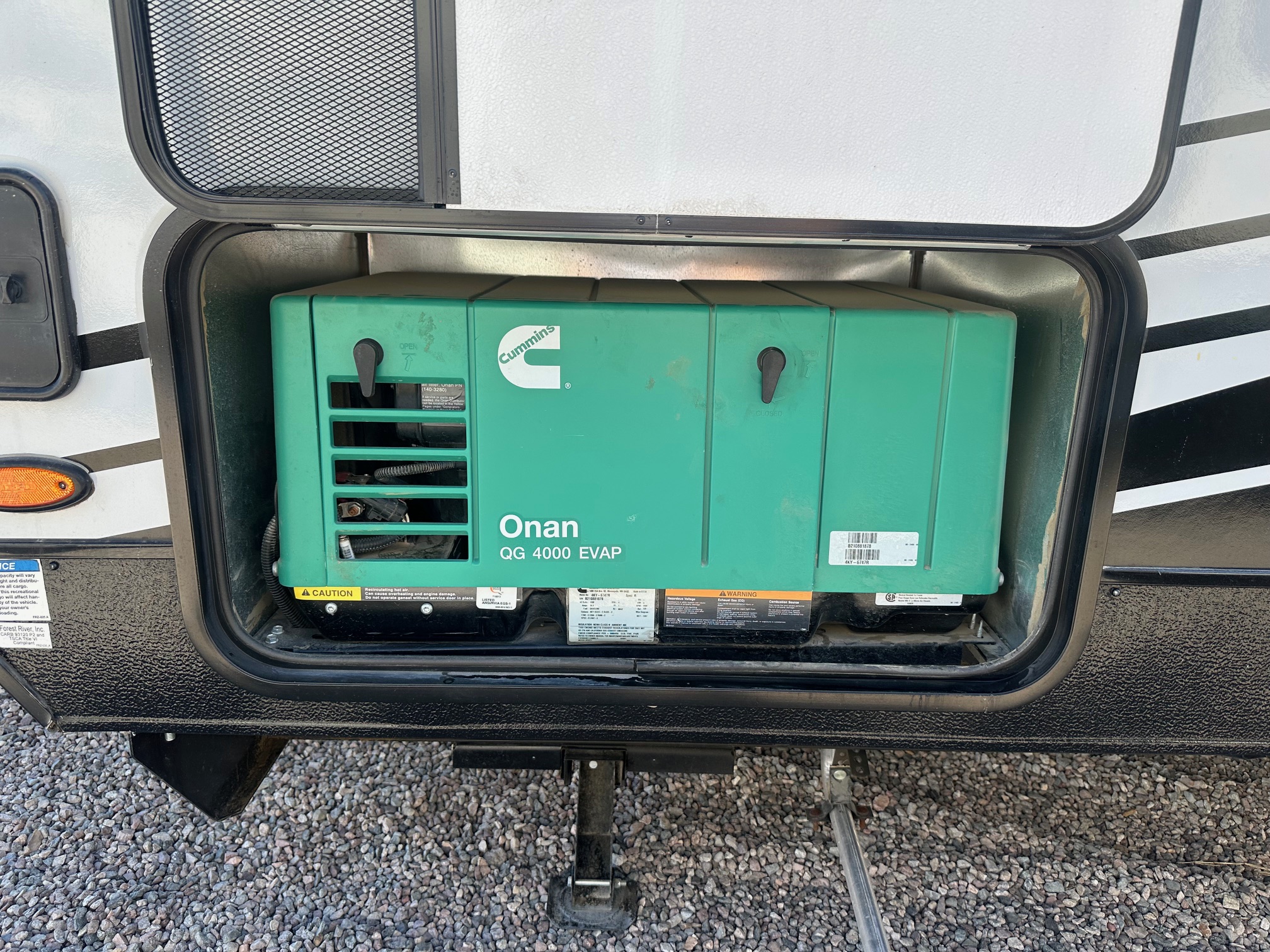 2021 Forest River Shockwave 25RQG-MX toy hauler 